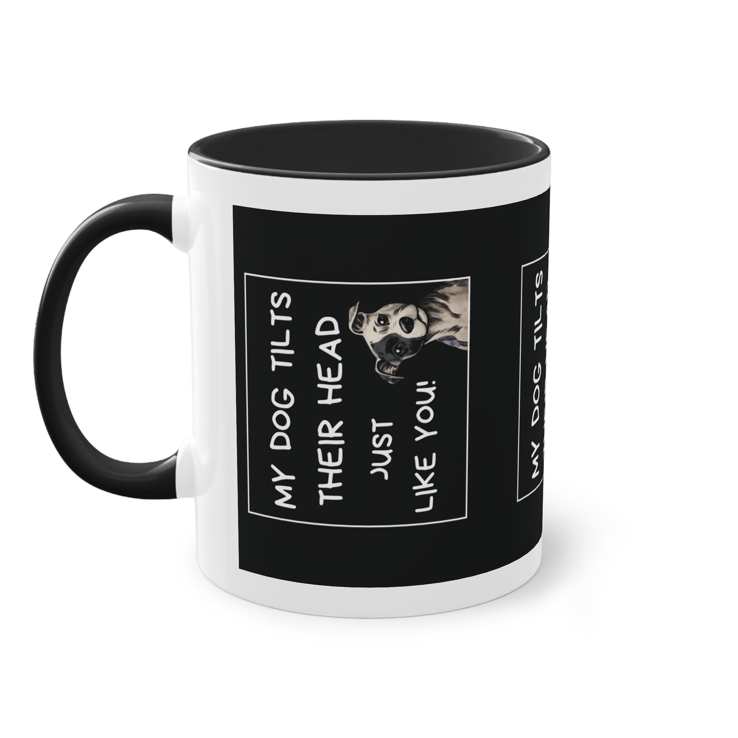 Head Tilt - Two-Tone Mug