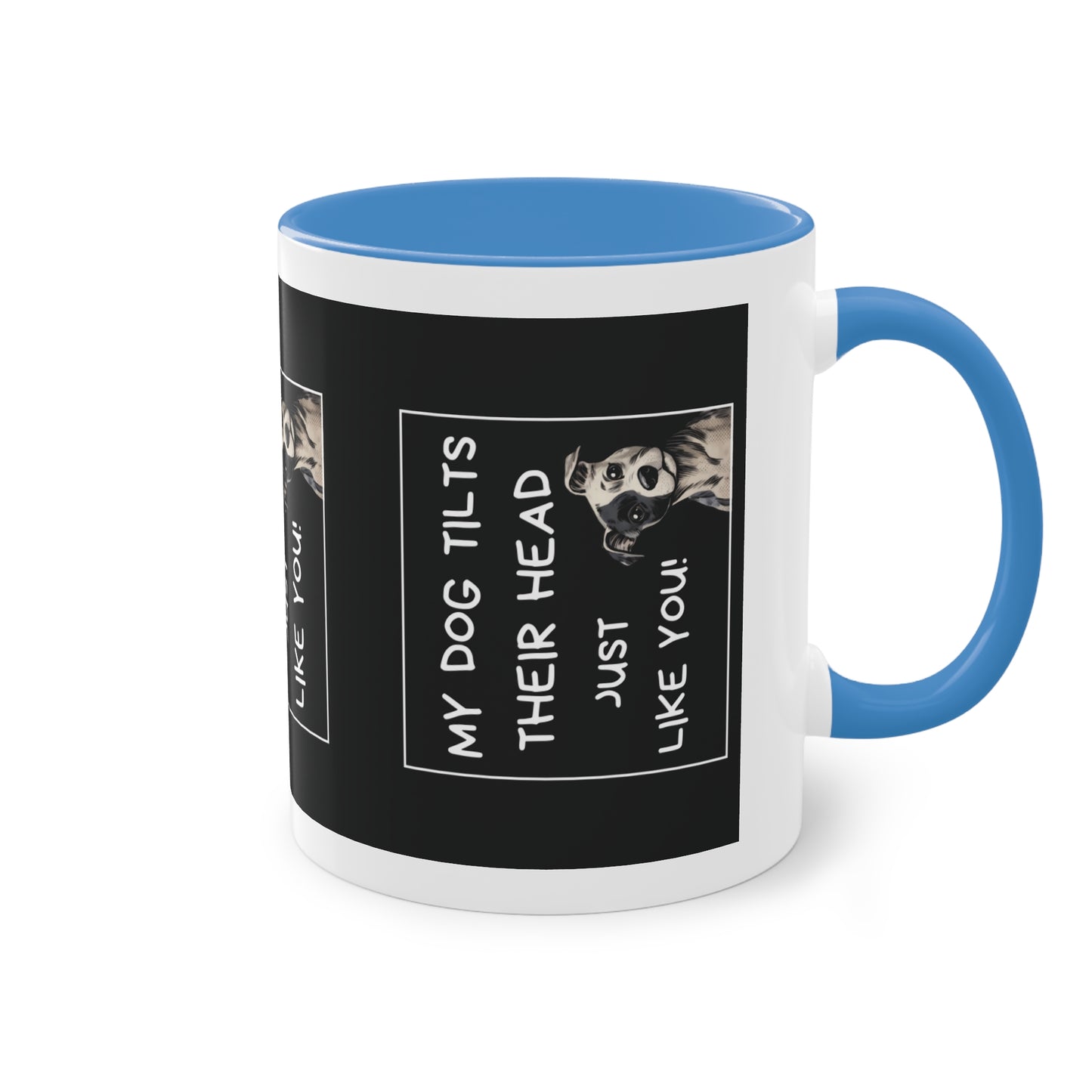 Head Tilt - Two-Tone Mug