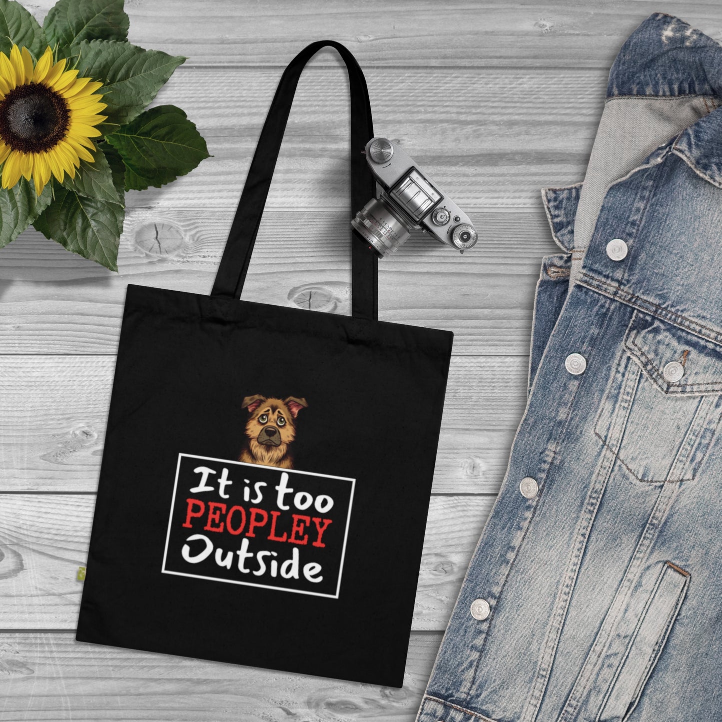 It is TOO peopley outside - Tote Bag