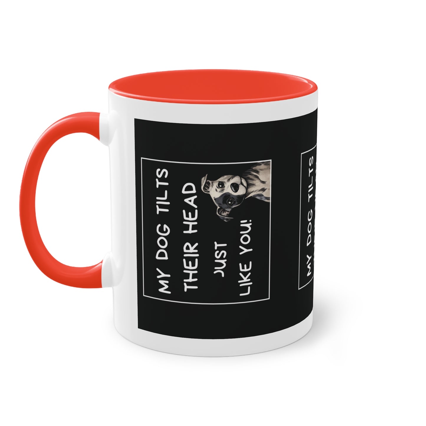 Head Tilt - Two-Tone Mug