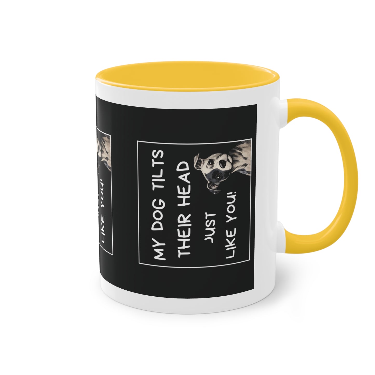 Head Tilt - Two-Tone Mug