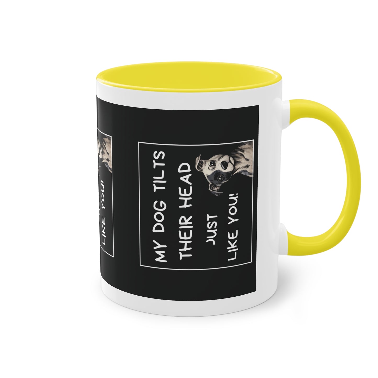 Head Tilt - Two-Tone Mug