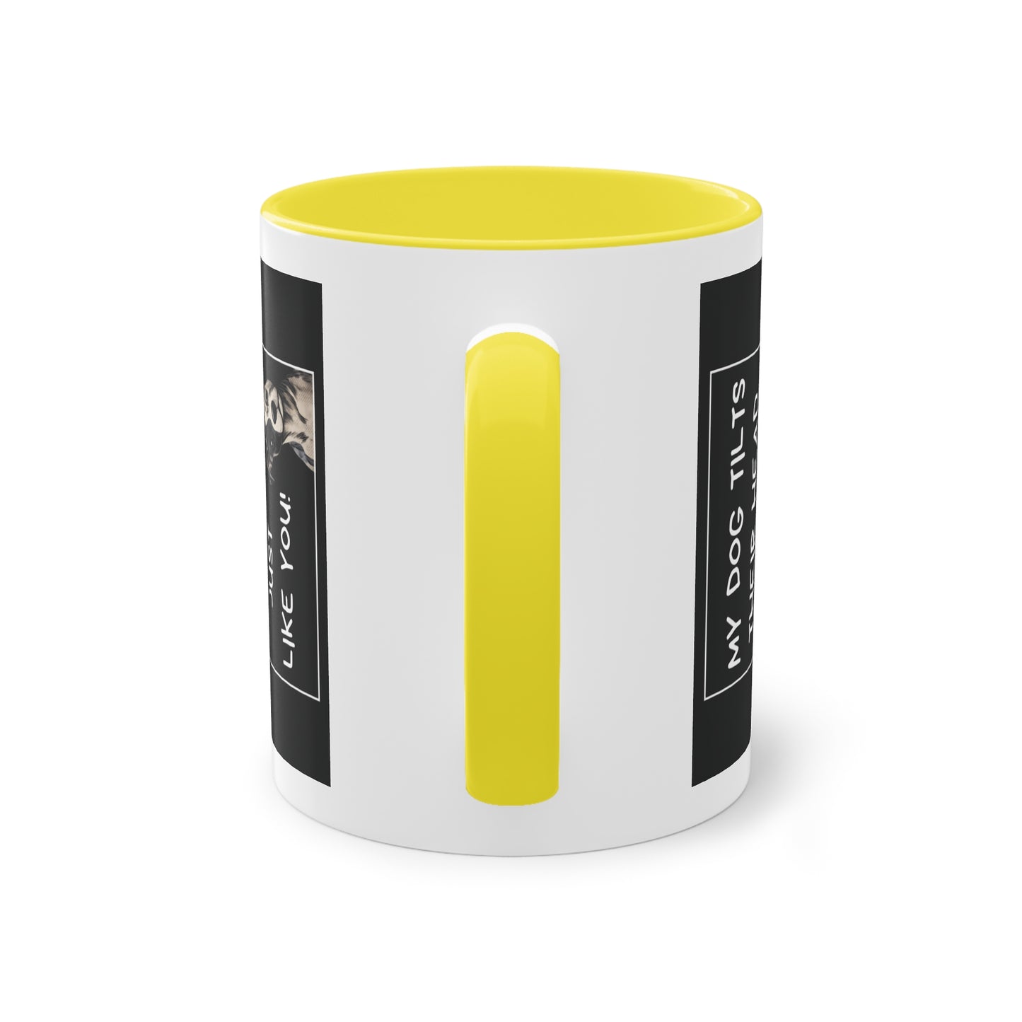 Head Tilt - Two-Tone Mug