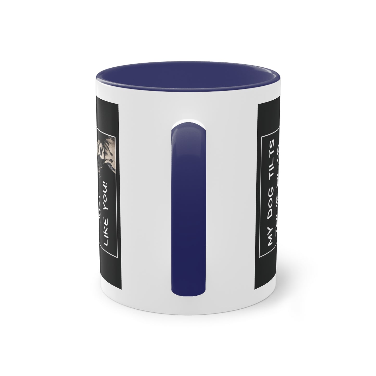 Head Tilt - Two-Tone Mug