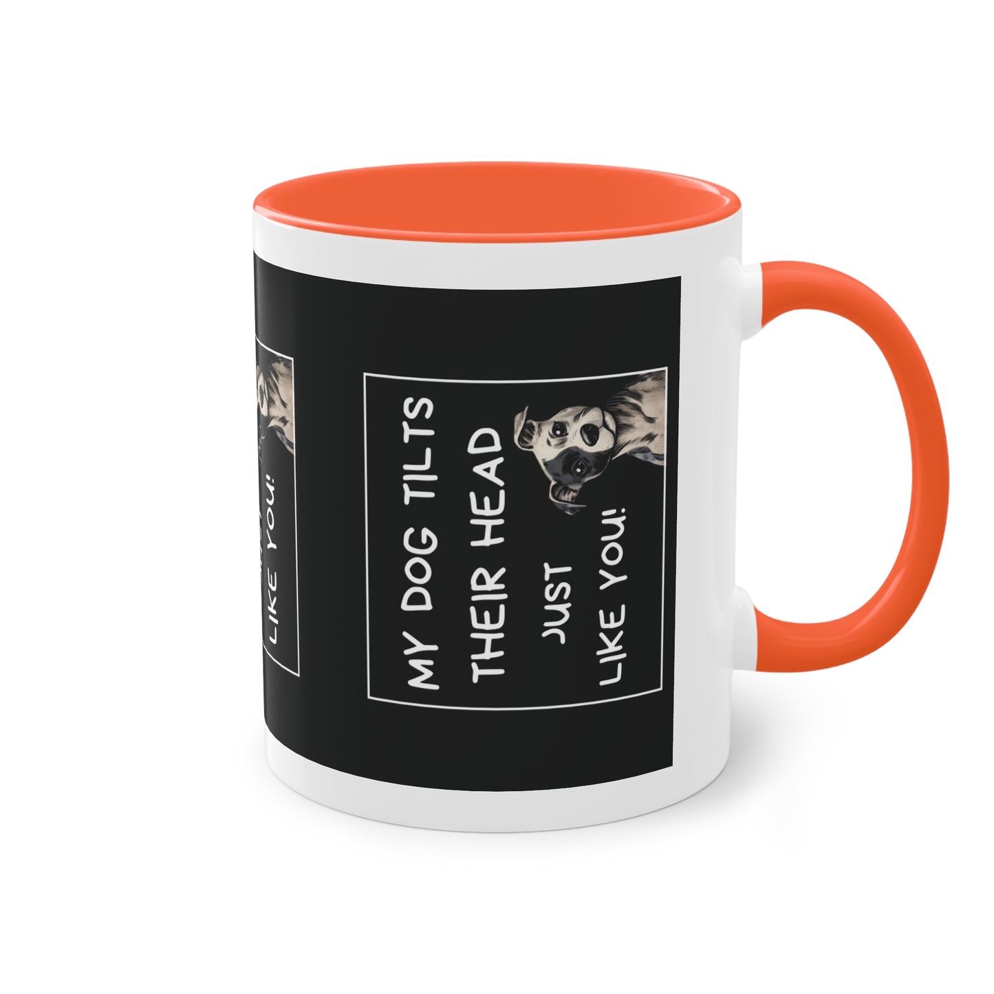 Head Tilt - Two-Tone Mug