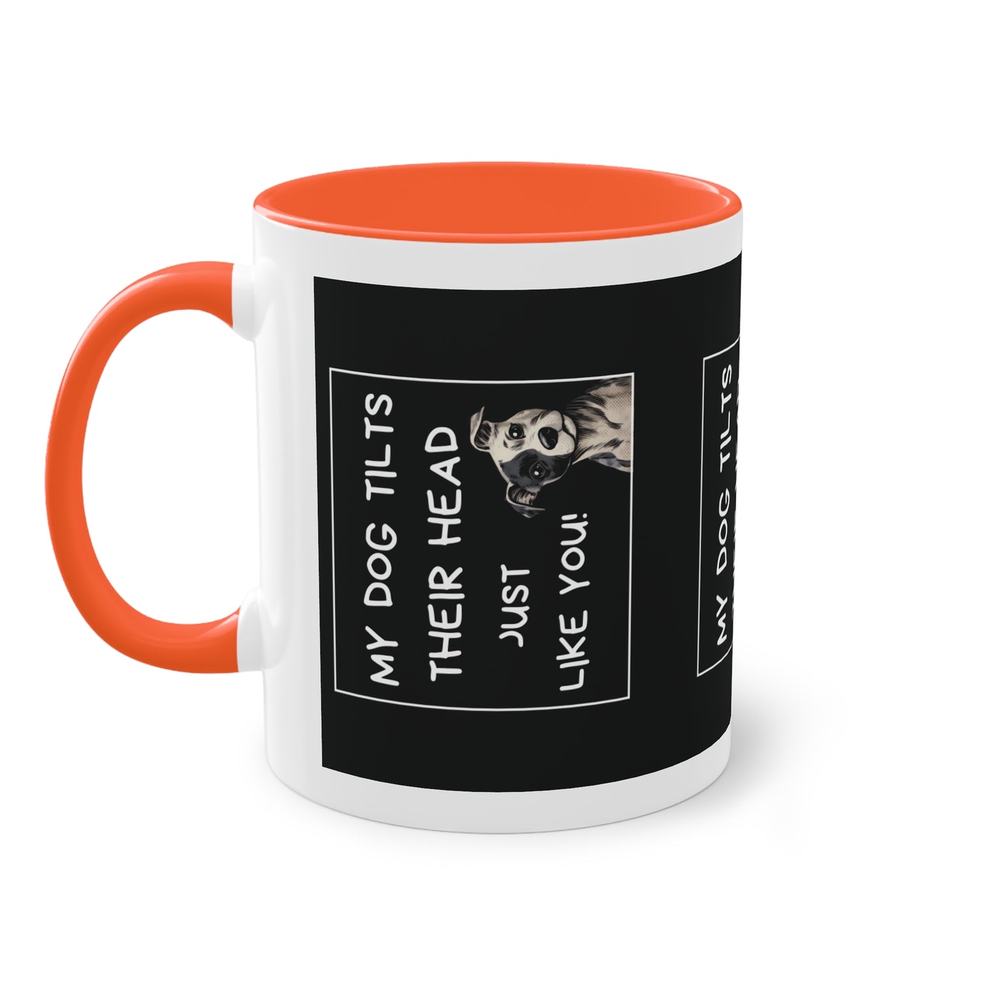 Head Tilt - Two-Tone Mug