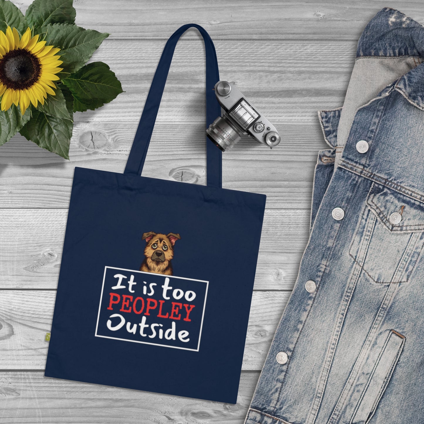 It is TOO peopley outside - Tote Bag